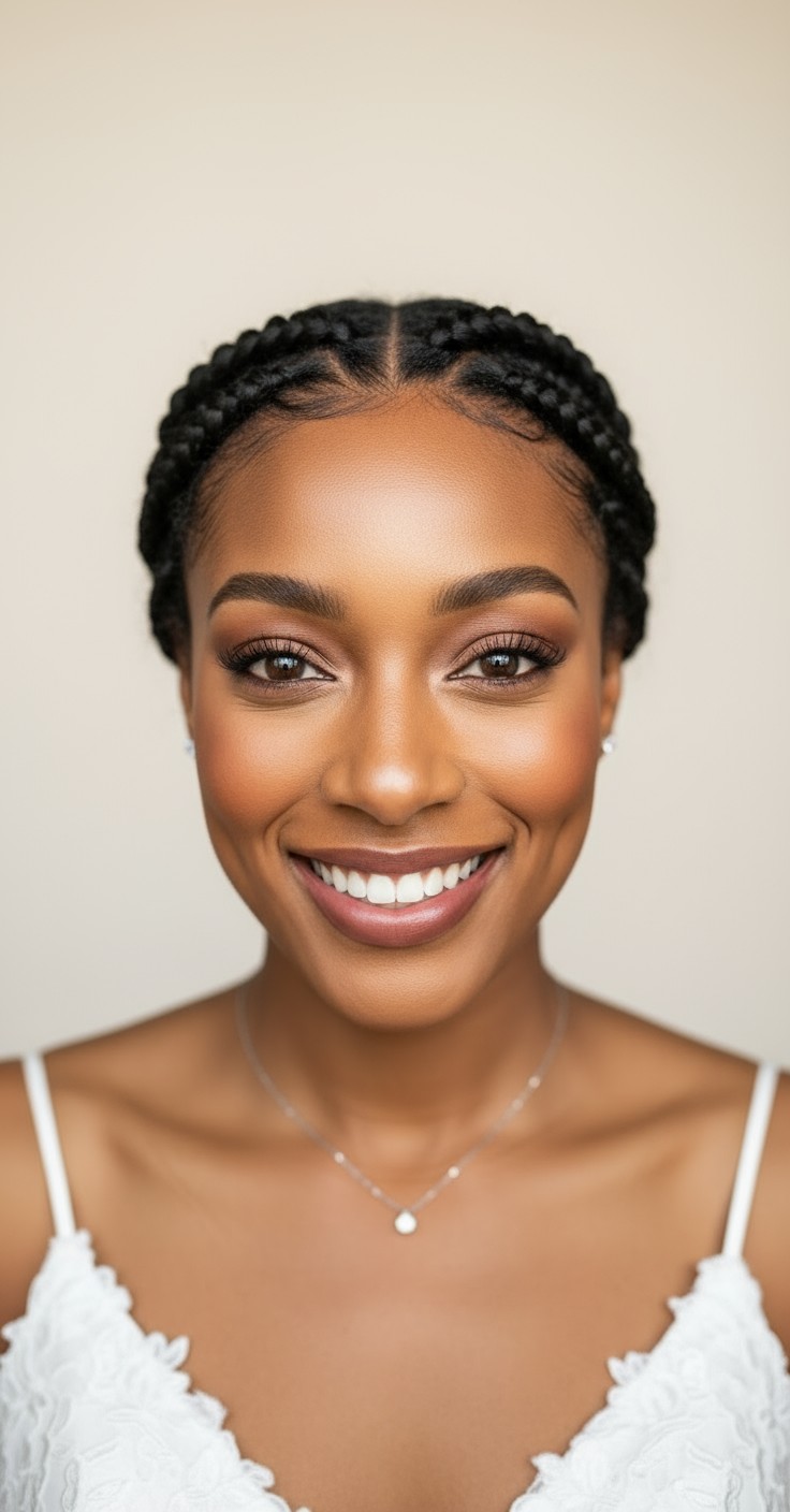 After French Braid Wedding Hair